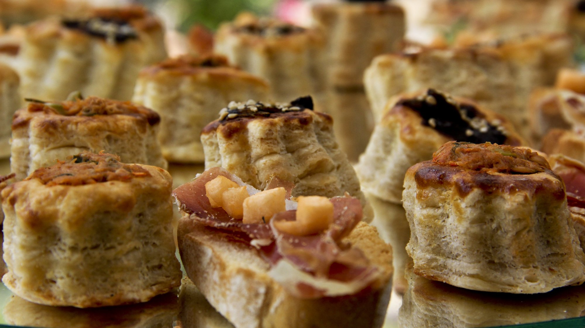 Canapés y vol-au-vents