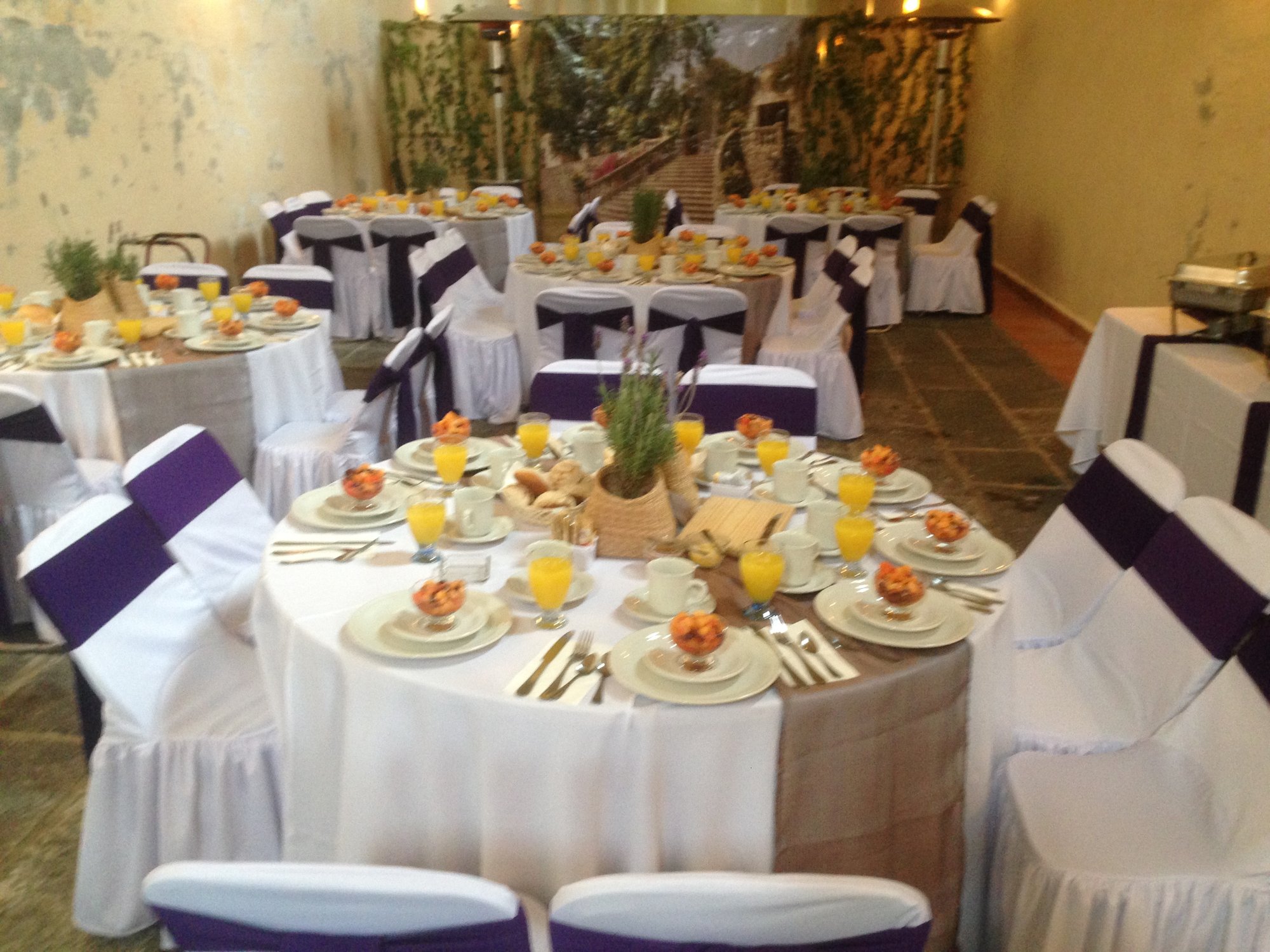 Salón montado por NIETO Banquetería